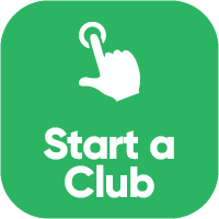 White text that says "Start a Club" above this there is a white icon image of a hand pressing a button.